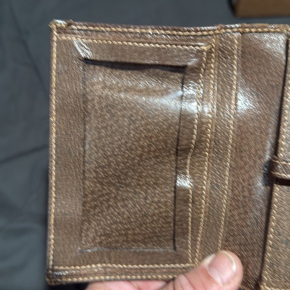 Authentic Vintage Gucci Brown Wallet Micro GG Clasp Very Rare! - Picture 16 of 17